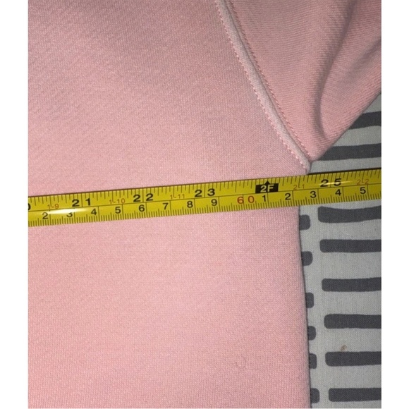 J.Crew Women's Heritage Fleece Sweat Shirt Salmon/ Orange Size M - Picture 8 of 10